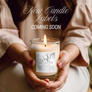 We're excited to be soon introducing a new look for our soy candle range!

This includes beautifully illustrated sticker labels for all our soy candles.

Stay tuned ...

#NewLookSameMagic #soywaxcandles #handmadewithlove