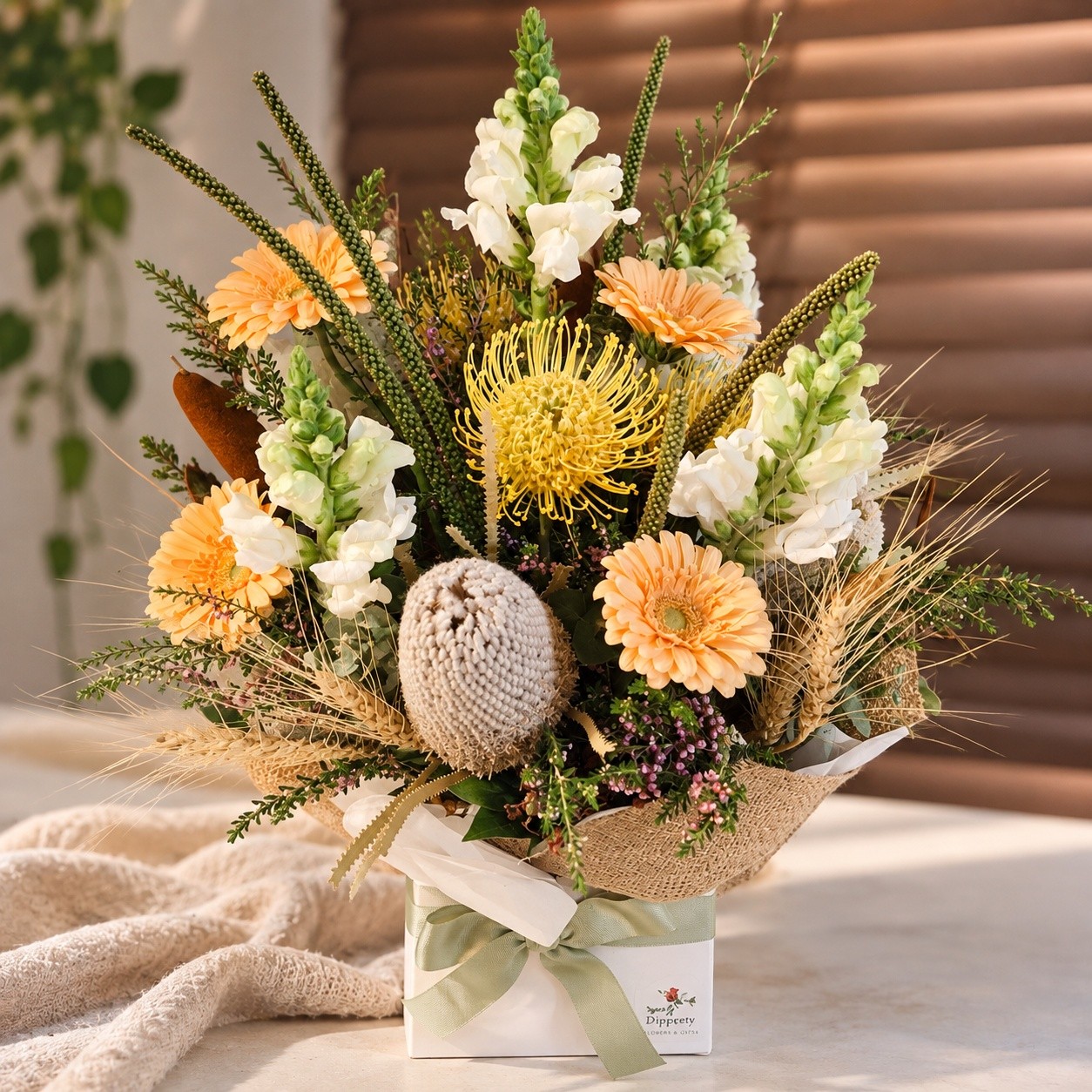 Some flowers simply feel like home. 💐

A soft and earthy arrangement of Australian natives, seasonal blooms and delicate grasses, created with love and a little piece of the Australian landscape.

Nature has a beautiful way of saying what words sometimes can't. ❤️

#DippetyFlowers #NativeFlowers #AustralianNatives #NativeFlowerArrangement #AustralianFlowers #BrisbaneFlowers #MoretonBayFlowers #DAguilar #FlowersWithMeaning #HandmadeFlowers #QueenslandFlorist